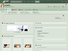 Tablet Screenshot of erjanks.deviantart.com