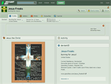 Tablet Screenshot of jesus-freaks.deviantart.com