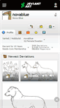 Mobile Screenshot of novablue.deviantart.com