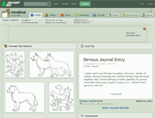 Tablet Screenshot of novablue.deviantart.com