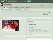 Tablet Screenshot of kenshins-club.deviantart.com