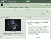 Tablet Screenshot of carolinevos.deviantart.com