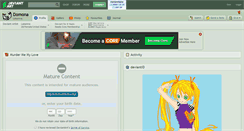 Desktop Screenshot of domona.deviantart.com