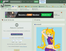 Tablet Screenshot of domona.deviantart.com