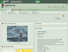 Tablet Screenshot of amberfoxwing.deviantart.com