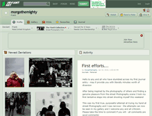 Tablet Screenshot of morgothemighty.deviantart.com