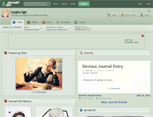 Tablet Screenshot of nyako-tgn.deviantart.com