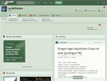 Tablet Screenshot of luciadivolare.deviantart.com
