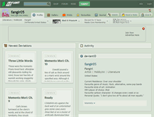Tablet Screenshot of fangir05.deviantart.com