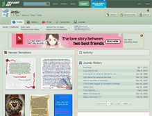 Tablet Screenshot of anjiu.deviantart.com