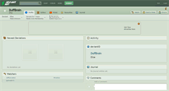Desktop Screenshot of duffbrain.deviantart.com