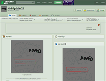 Tablet Screenshot of midnightstar26.deviantart.com