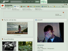 Tablet Screenshot of mralexsan.deviantart.com