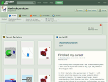 Tablet Screenshot of maximohoundoom.deviantart.com