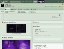 Tablet Screenshot of love-him.deviantart.com