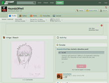 Tablet Screenshot of houndzofhell.deviantart.com