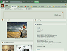 Tablet Screenshot of megl.deviantart.com