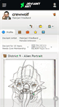 Mobile Screenshot of crewwolf.deviantart.com