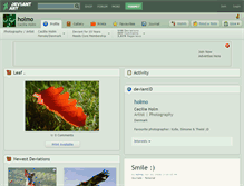 Tablet Screenshot of holmo.deviantart.com