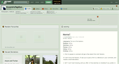 Desktop Screenshot of eccentricpapillon.deviantart.com