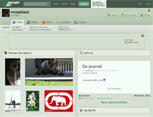 Tablet Screenshot of mrjoeblack.deviantart.com