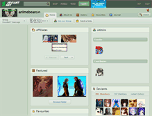 Tablet Screenshot of animebeans.deviantart.com