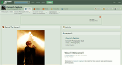 Desktop Screenshot of concert-capture.deviantart.com