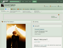 Tablet Screenshot of concert-capture.deviantart.com
