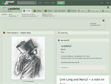 Tablet Screenshot of ladybelial.deviantart.com