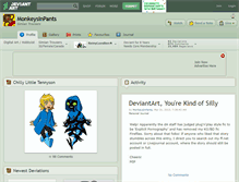 Tablet Screenshot of monkeysinpants.deviantart.com