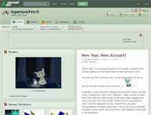 Tablet Screenshot of hypersonicfire15.deviantart.com