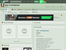 Tablet Screenshot of alice--in-wonderland.deviantart.com