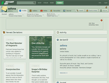 Tablet Screenshot of aaliona.deviantart.com