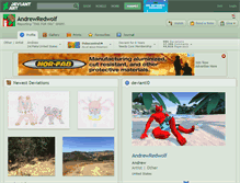 Tablet Screenshot of andrewredwolf.deviantart.com