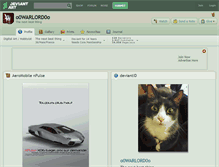 Tablet Screenshot of o0warlord0o.deviantart.com