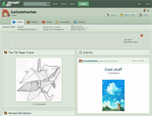 Tablet Screenshot of kurisuteinechan.deviantart.com