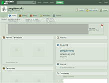 Tablet Screenshot of penguinworks.deviantart.com
