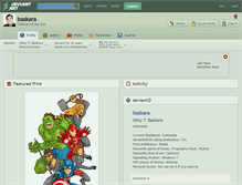 Tablet Screenshot of baskara.deviantart.com