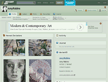 Tablet Screenshot of amyrobins.deviantart.com