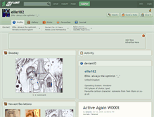 Tablet Screenshot of ellie182.deviantart.com