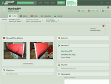 Tablet Screenshot of mordred19.deviantart.com