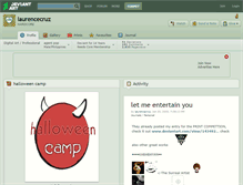 Tablet Screenshot of laurencecruz.deviantart.com