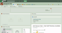 Desktop Screenshot of anti-duncan-club.deviantart.com