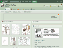 Tablet Screenshot of forbidden-turkey.deviantart.com