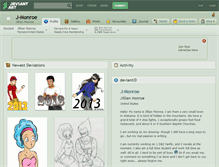 Tablet Screenshot of j-monroe.deviantart.com