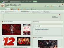 Tablet Screenshot of decadeofsmackdownv2.deviantart.com