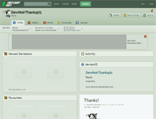 Tablet Screenshot of dewnoirthanksplz.deviantart.com
