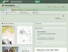 Tablet Screenshot of barricadeboys.deviantart.com