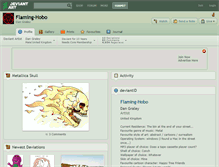 Tablet Screenshot of flaming-hobo.deviantart.com