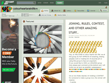 Tablet Screenshot of colourheartsrainlife.deviantart.com